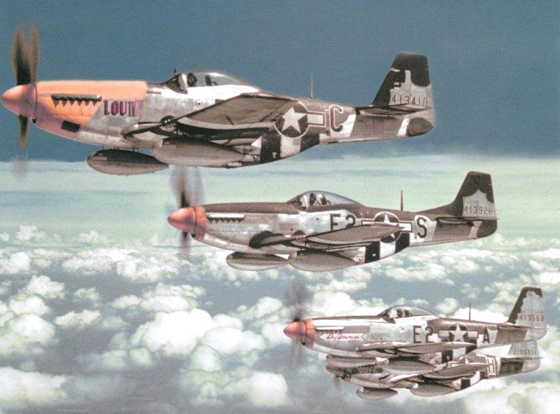 P-51 Mustangs over Europe