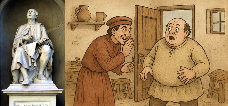 Filippo Brunelleschi convinced Manetto that he had switched bodies